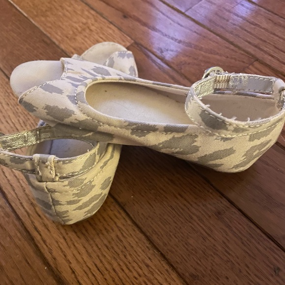 Other - BABY GAP animal print flats with peep hole and ankle straps!  So cute